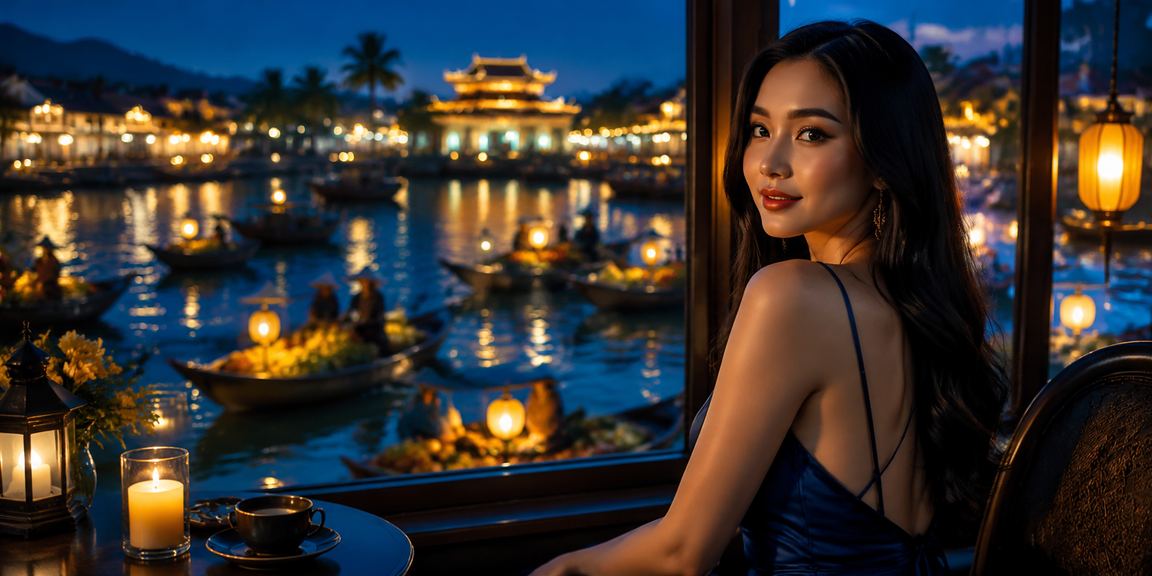Người dùng tại Huế xem thông tin cá cược trong không gian cà phê
